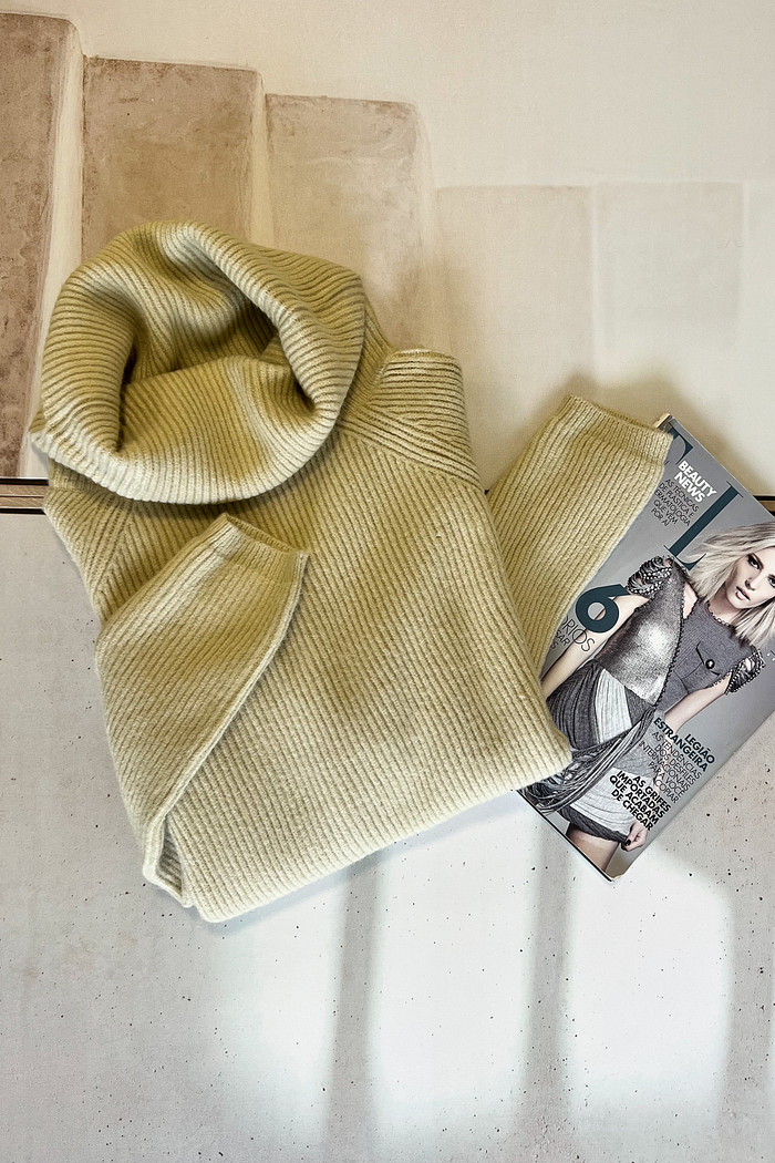 Maxi Tricô Bombom Pistache - Mini Moni