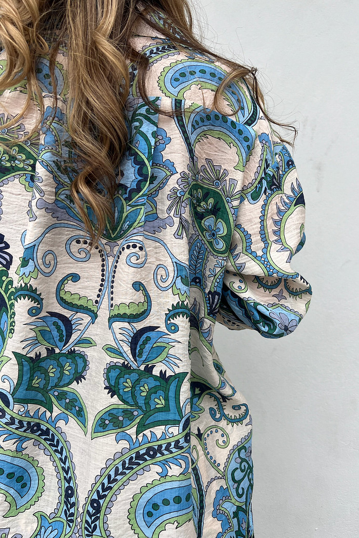 Conjunto Verde Paisley- Mini Moni