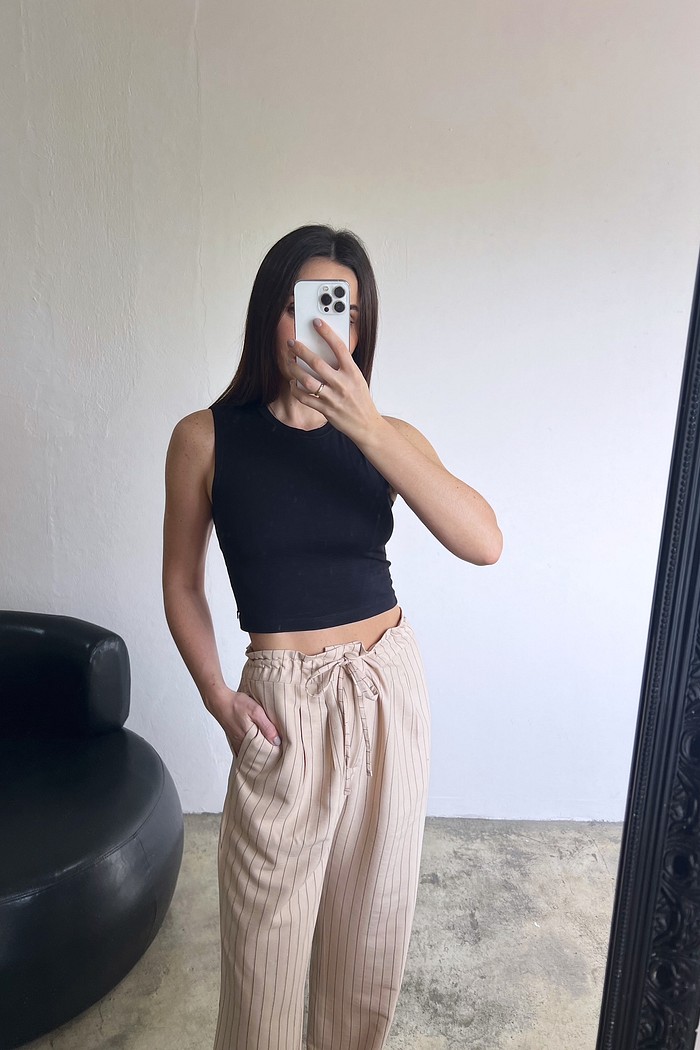 Cropped Básico Marilia Preto - Mini Moni