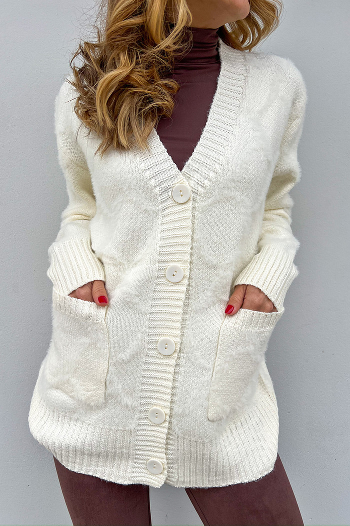 Maxi Casaco Vintage Off-White - Mini Moni