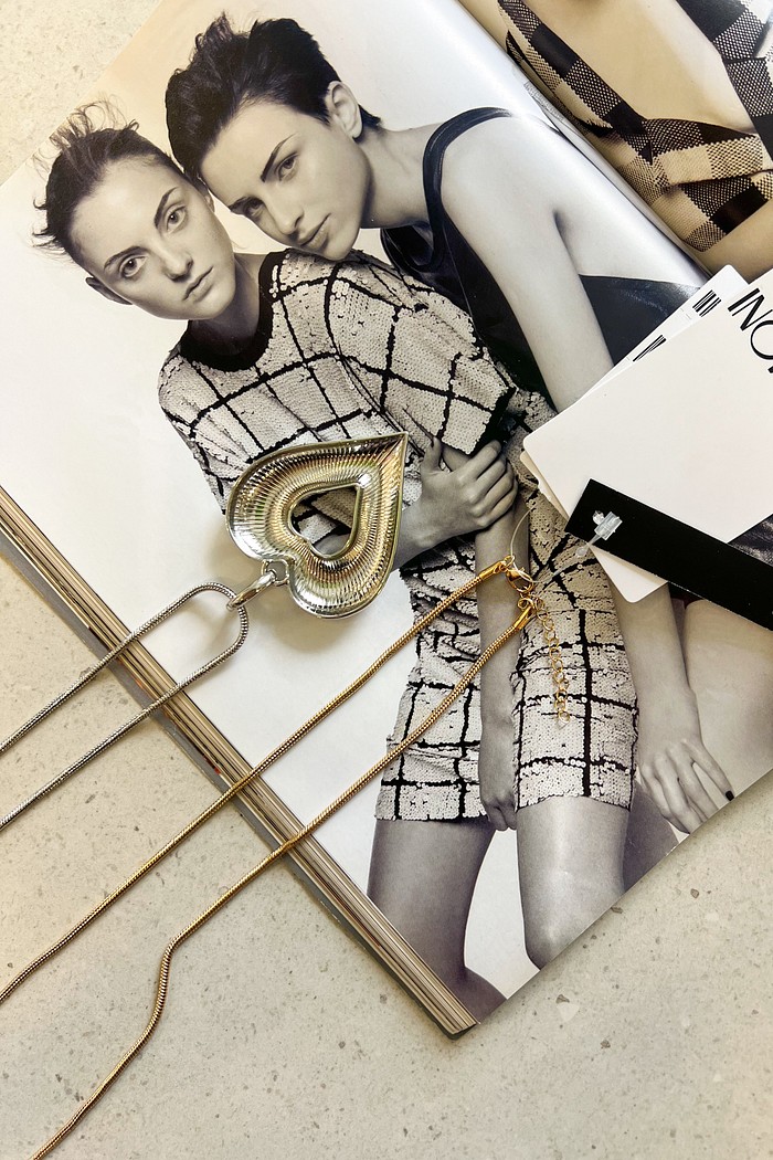 Colar Longo Coração - MiniMoni