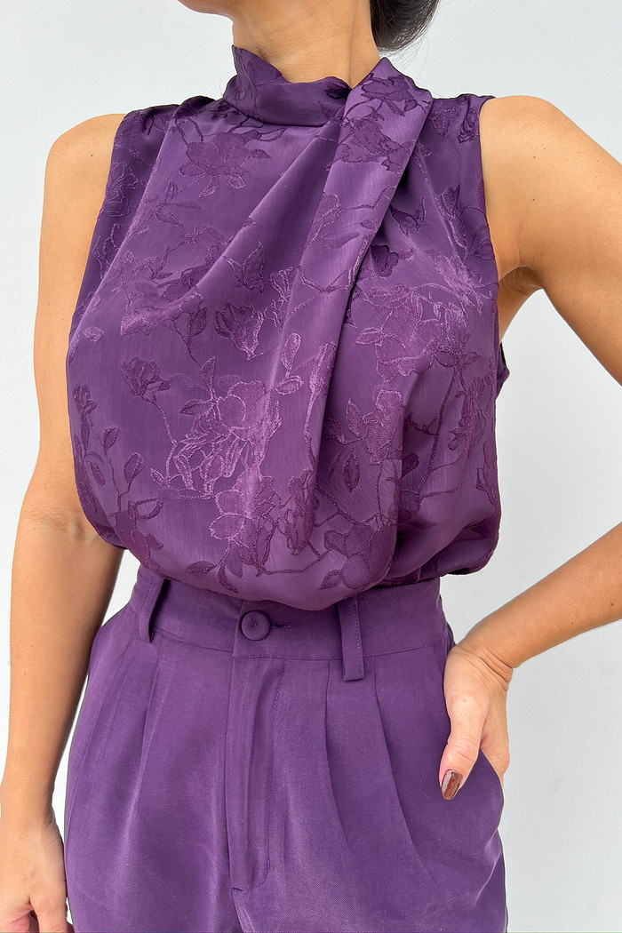 Blusa Regata Roxa Antonella - Mini Moni