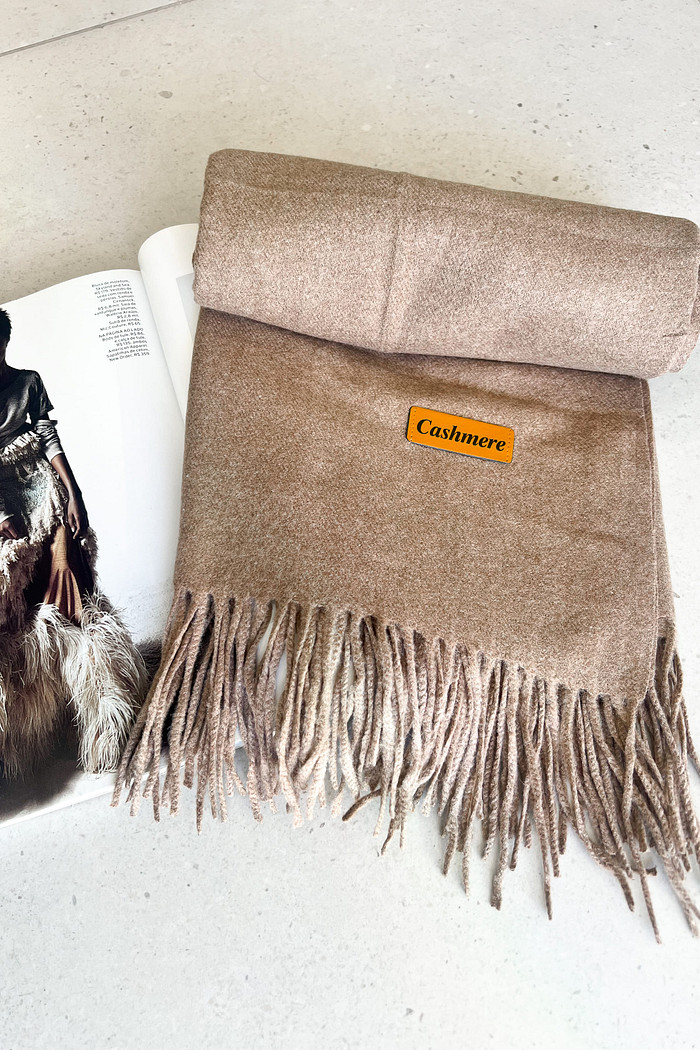 Lenço Cashmere Amêndoa - Mini Moni