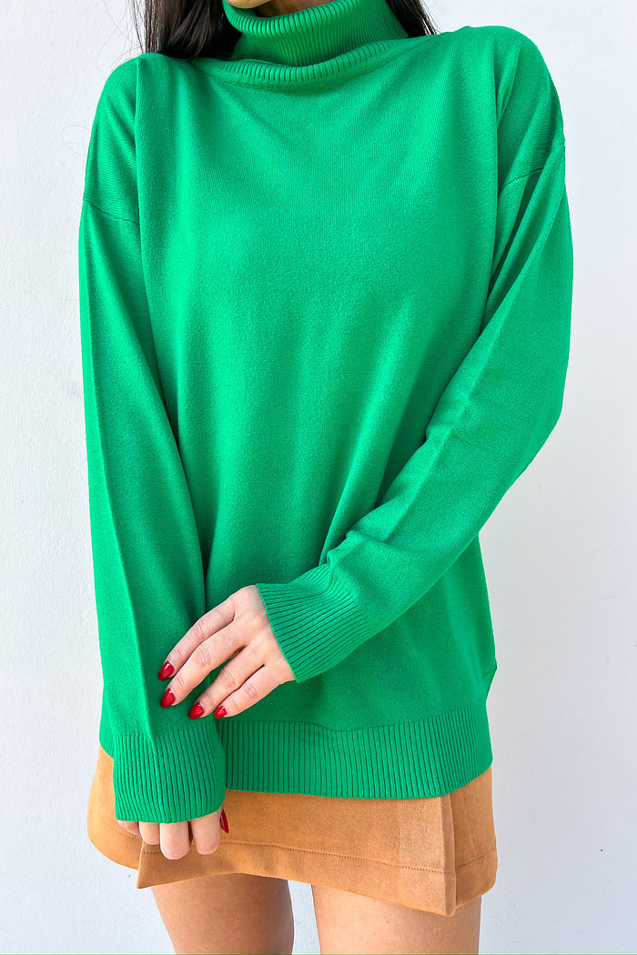 Blusa Itália de Retilínea Verde - Mini Moni