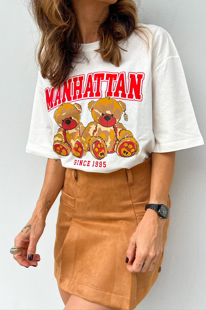 T-shirt Feminina Manhattan Bear - Mini Moni