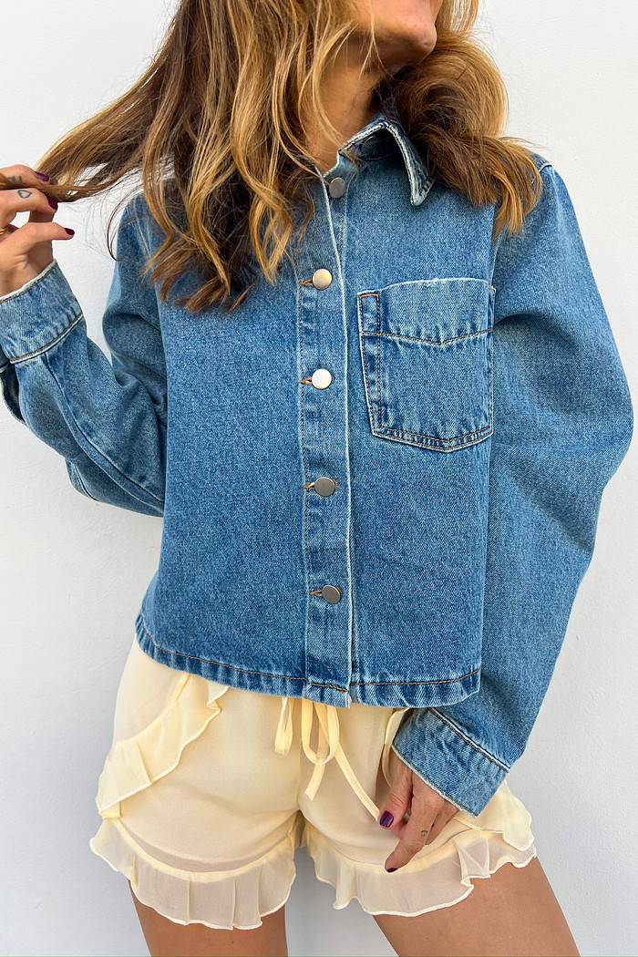 Jaqueta Jeans Curta Roberta - Mini Moni