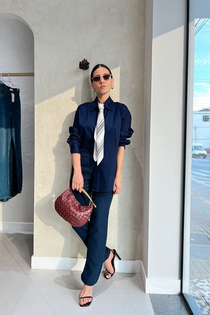 Maxi Camisa Azul  Helen - MiniMoni