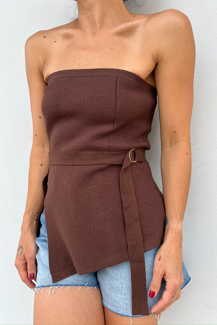 Tomara que Caia de Modal Paty Marrom - Mini Moni