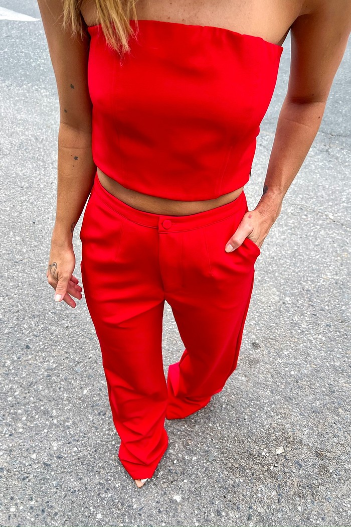 Top Cropped Vermelho Sienna - MiniMoni