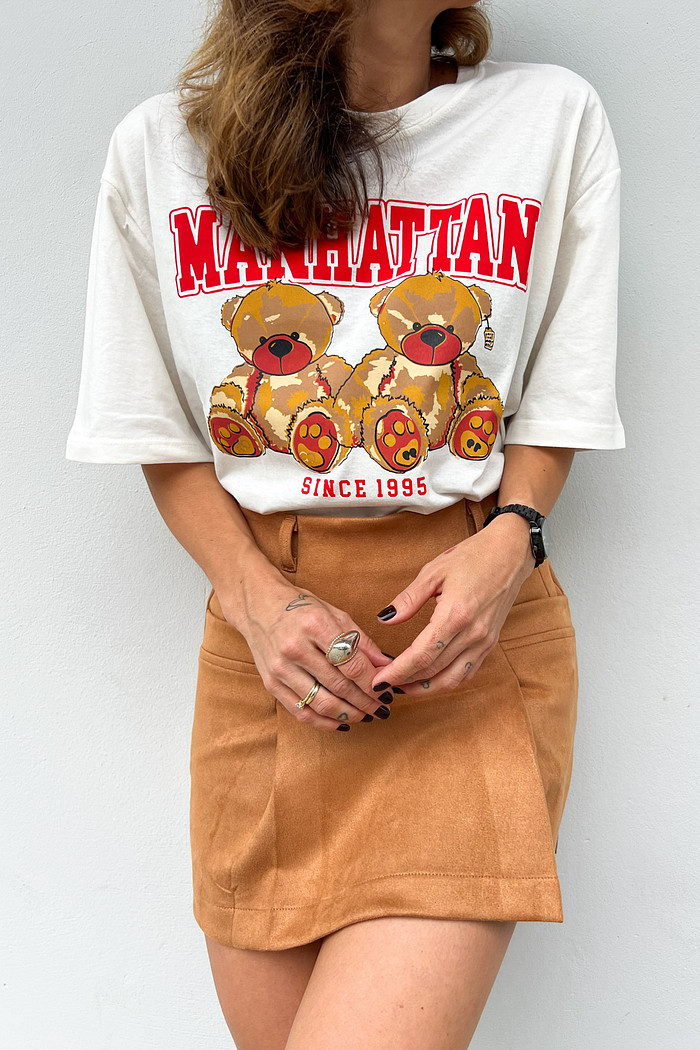 T-shirt Feminina Manhattan Bear - Mini Moni