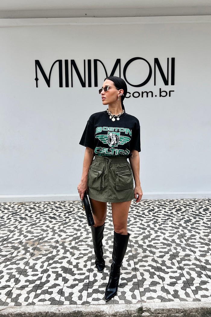 Shorts Saia Mia Verde - MiniMoni