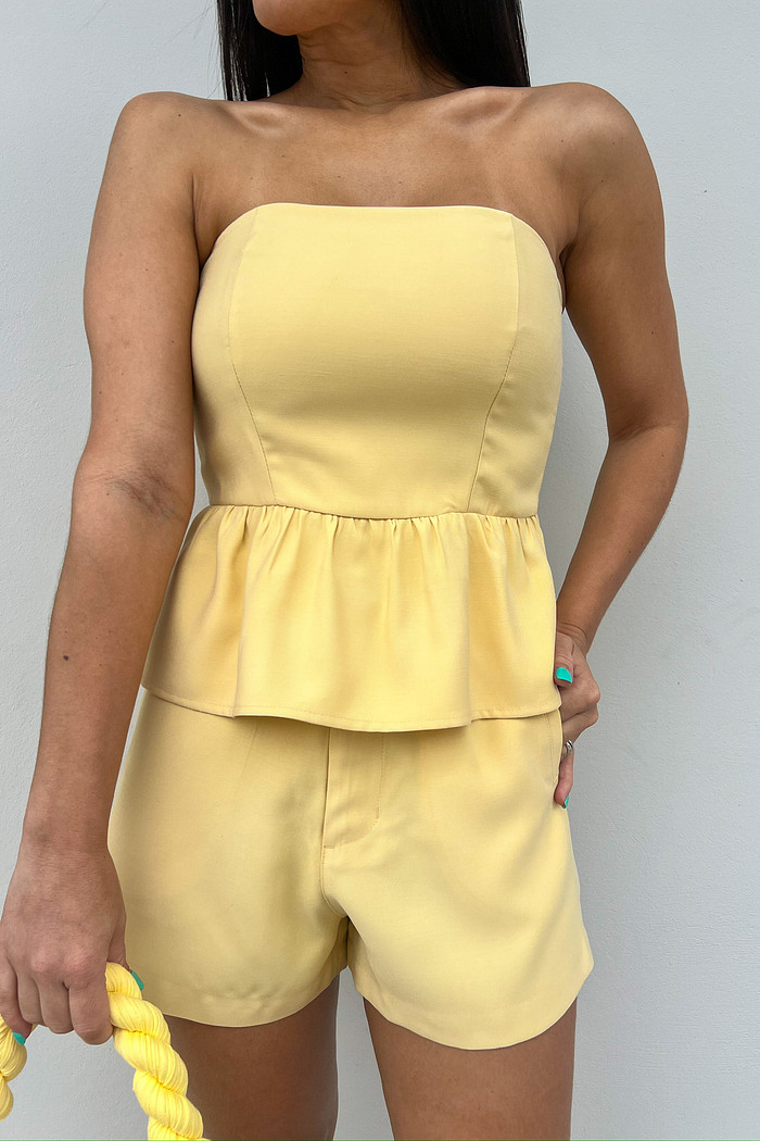 Tomara Que Caia Feminino Amarelo Beth - Mini Moni