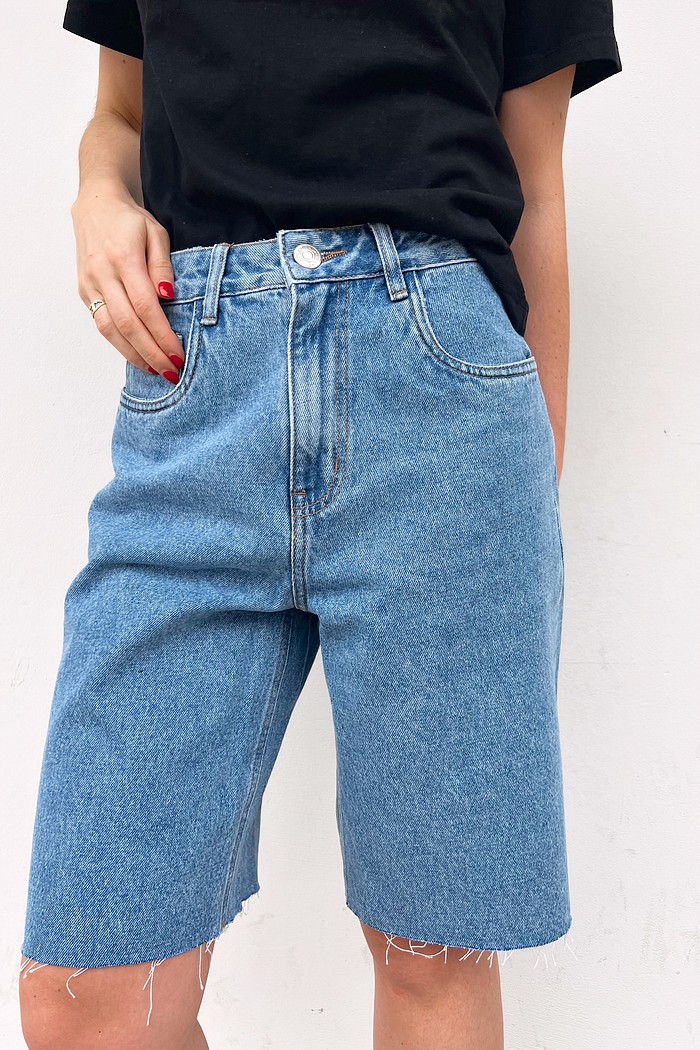 Bermuda Jorts Feminina Denim Antônia - Mini Moni