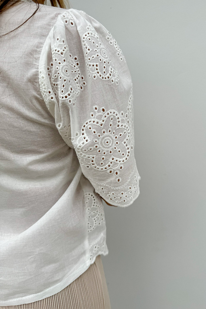 Mini Camisa Branca de Laise - Mini Moni