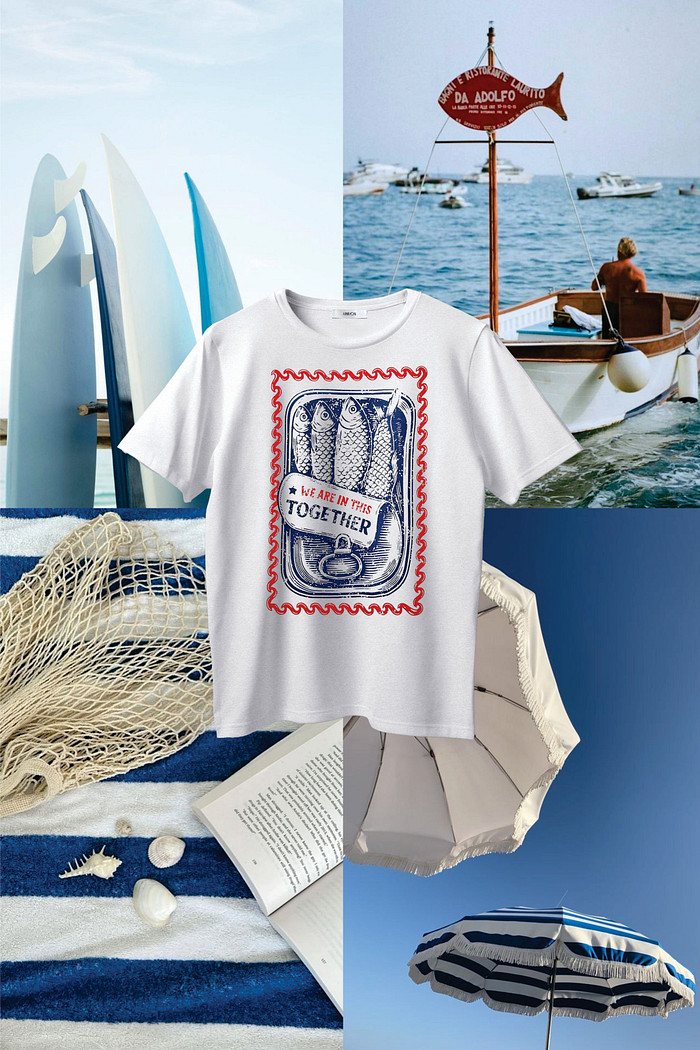 T-Shirt Sardinha Enlatada - MiniMoni