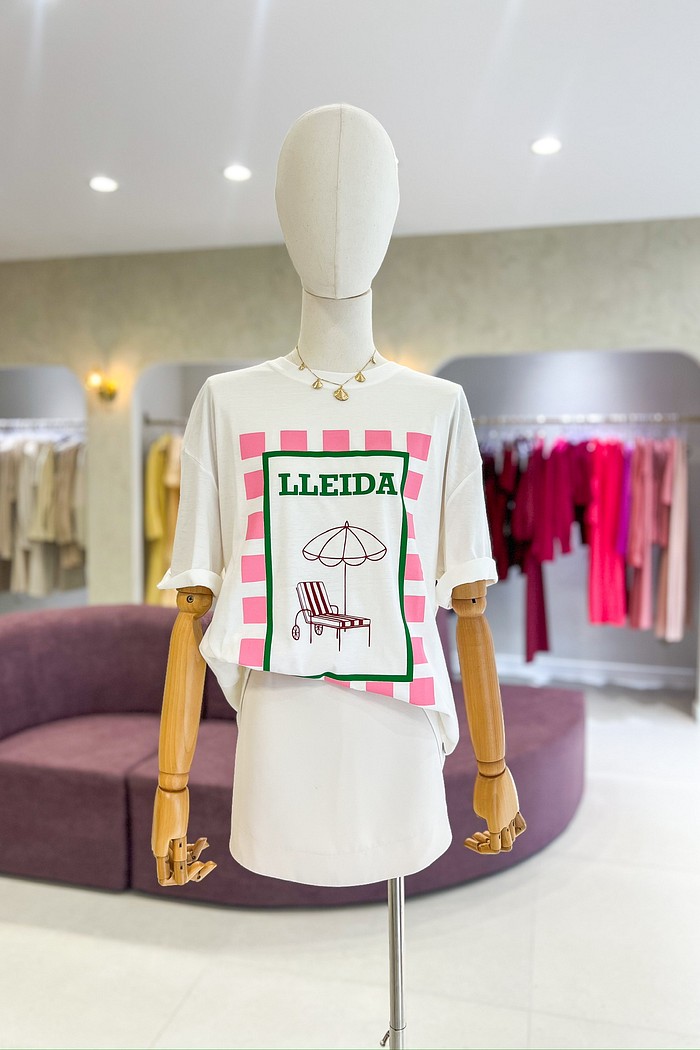 T-shirt Feminina LLEIDA Branca Off – MiniMoni