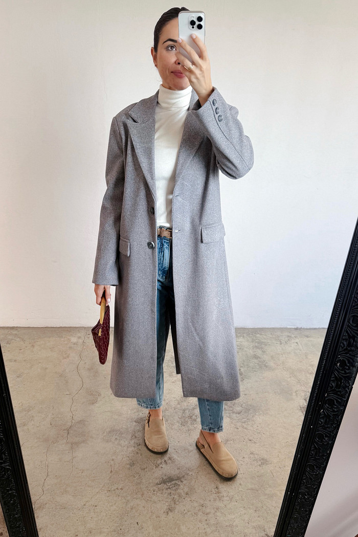 Sobretudo de Lã Mescla Lá Paris - Mini Moni