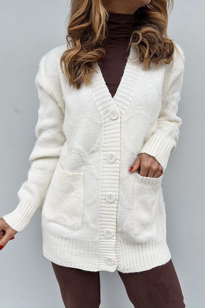 Maxi Casaco Vintage Off-White - Mini Moni