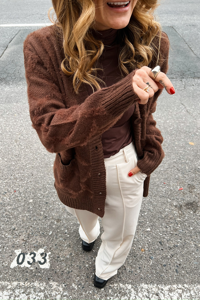 Maxi Casaco Vintage Marrom - Mini Moni