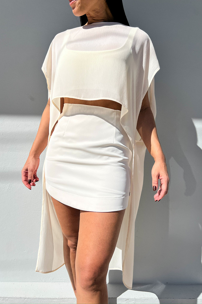 Capa de Poliéster Nude Alana - Mini Moni