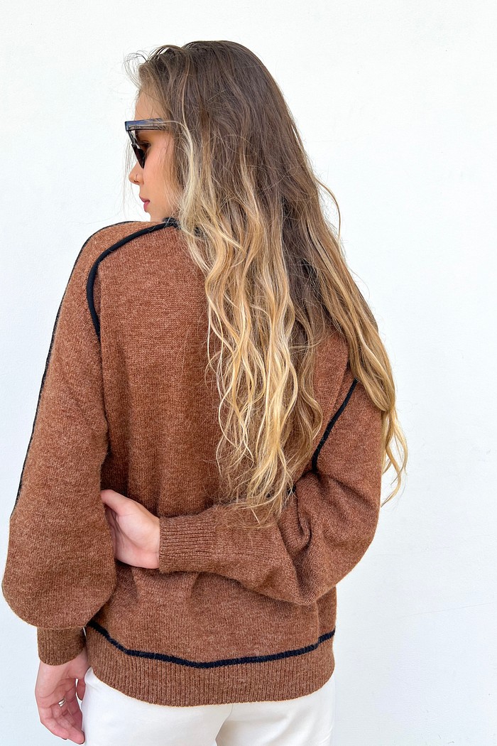 Máxi Retilínea Cassia Marrom - Mini Moni