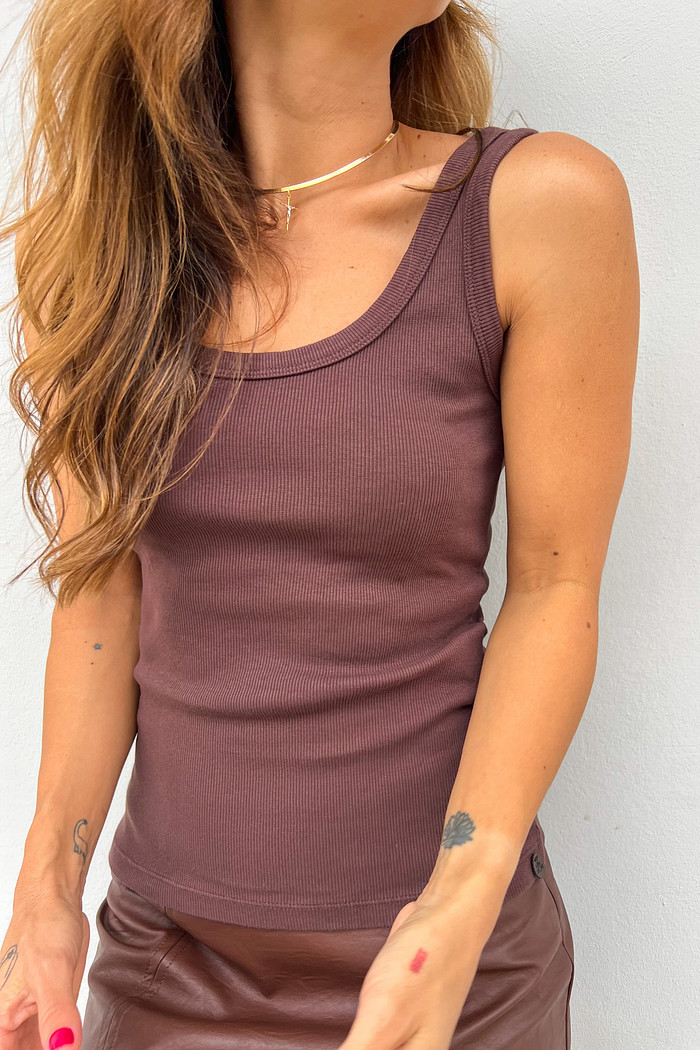 Regata de Ribana Marrom Lia - Mini Moni