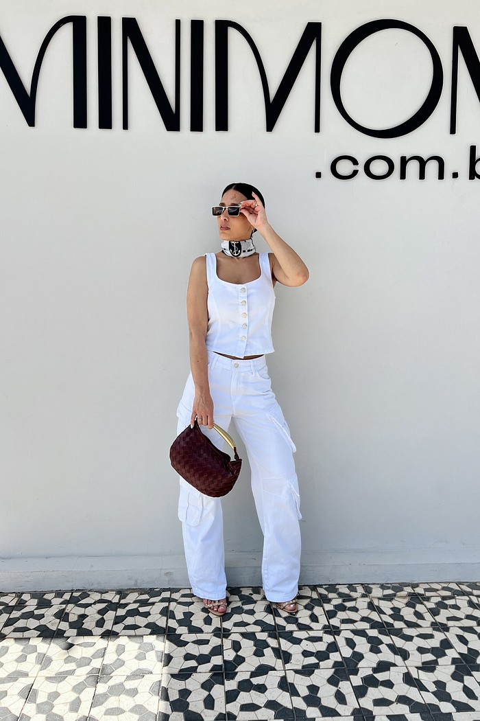 Calça Cargo Celine - MiniMoni