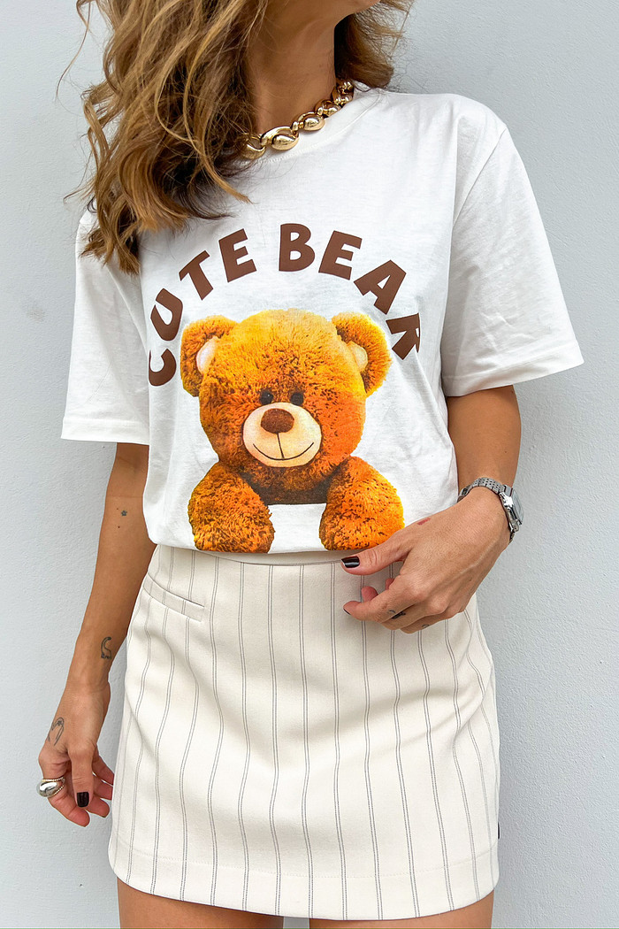 T-shirt Feminina Cute Bear - Mini Moni