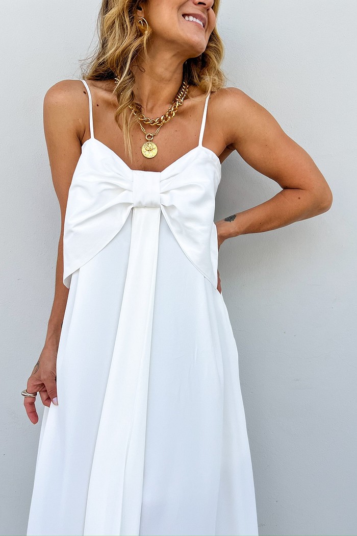 Vestido Longo Branco Lady - MiniMoni