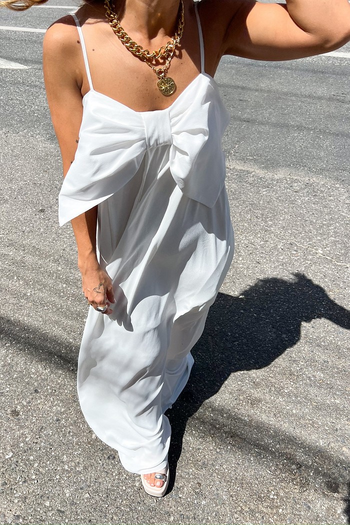 Vestido Longo Branco Lady - MiniMoni