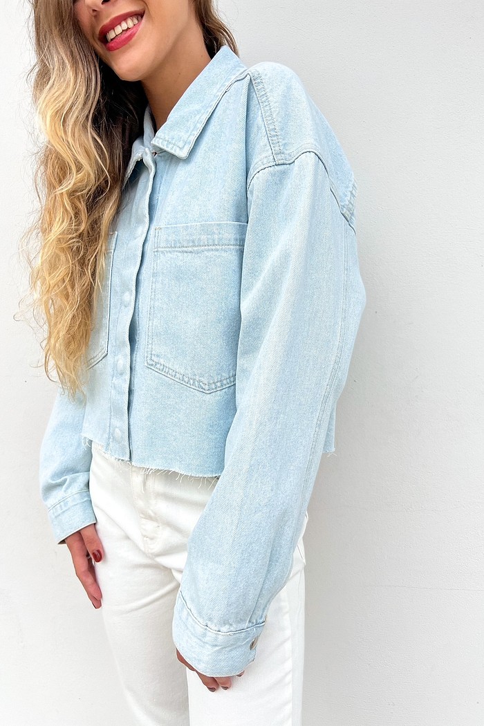 Maxi Camisa Denim Leandra - Mini Moni