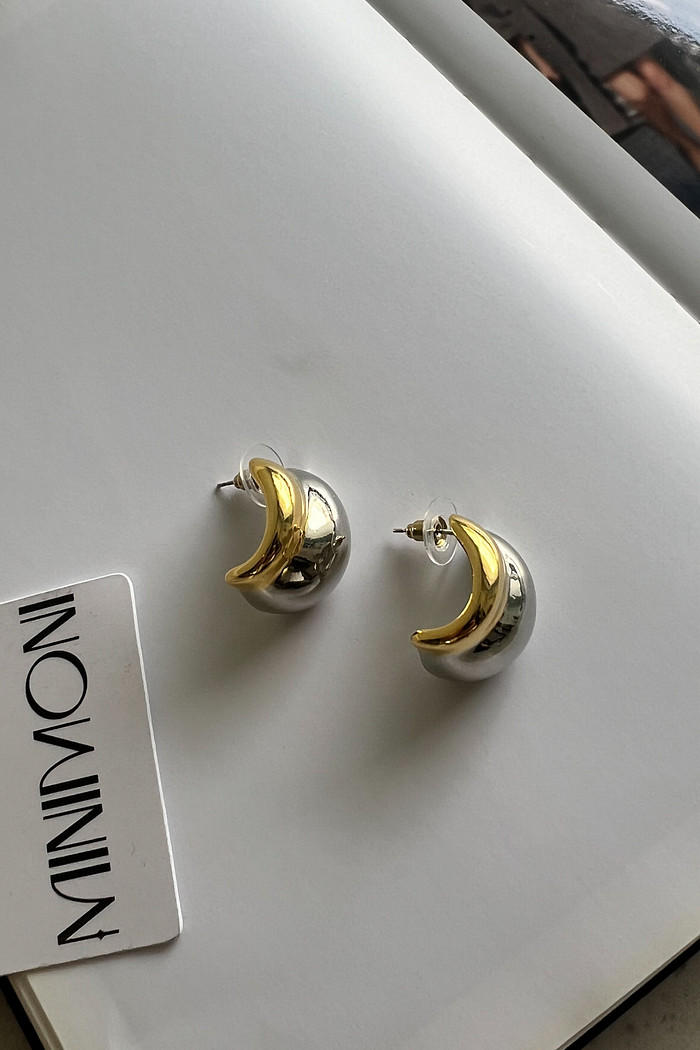 Brinco Misto Meia Argola - Mini Moni