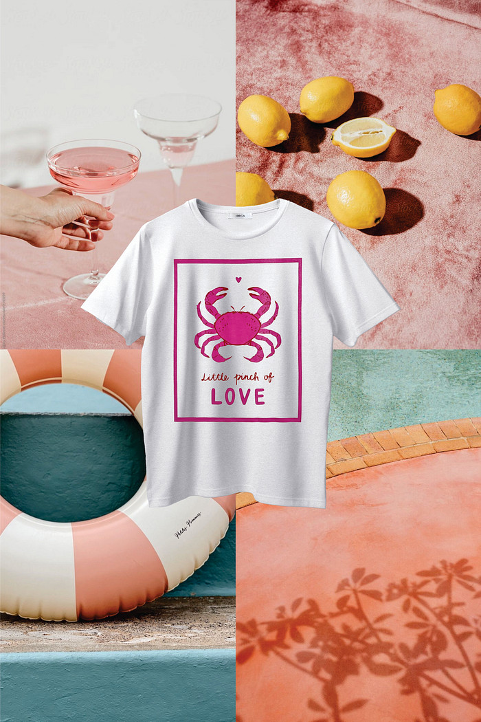 T-Shirt Love Crab - MiniMoni