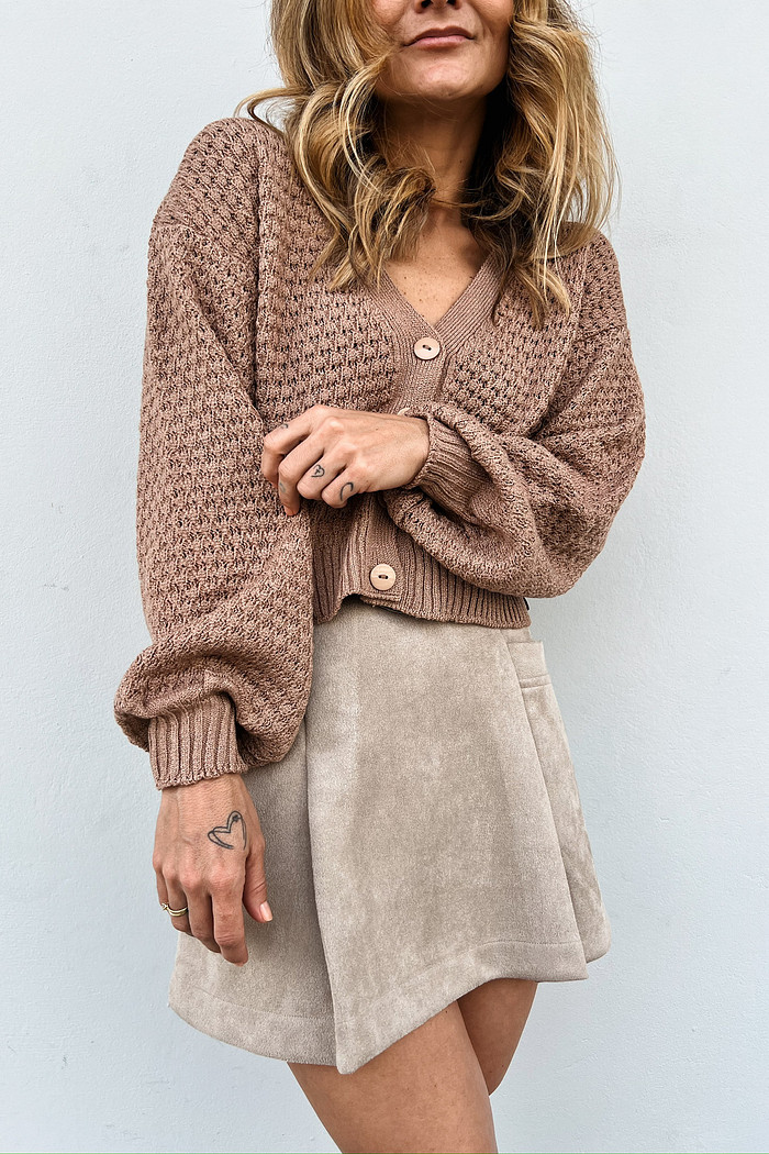 Casaqueto Favo Café Gelado - Mini Moni