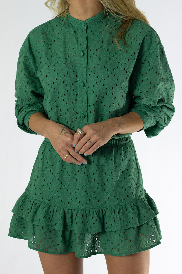 Shorts Saia Verde de Laise Thais - Mini Moni