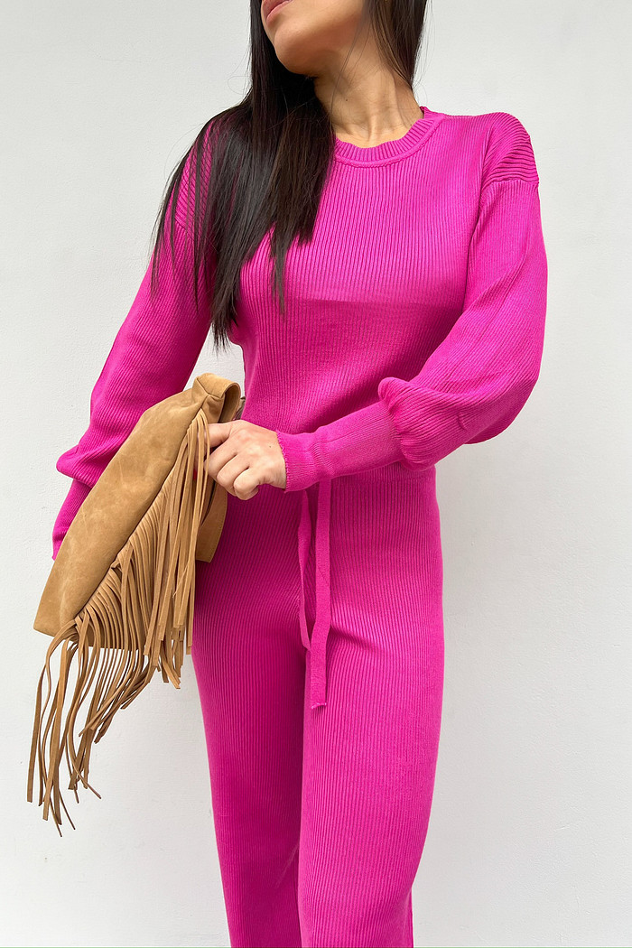 Conjunto de Retilínea Angelina Rosa - Mini Moni