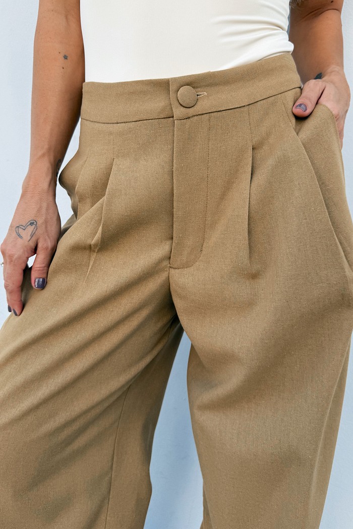 Calça Alfaiataria Linho Charlotte – MiniMoni