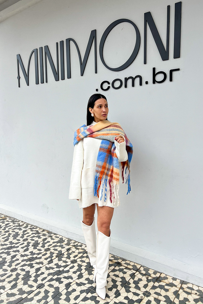 Maxi Blusa Talita Off-White - Mini Moni