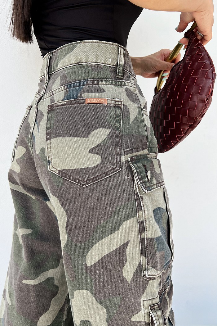 Calça Cargo Militar Lauren -MiniMoni 