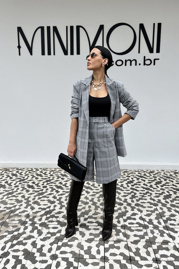 Max Blazer Xadrez Polly - MiniMoni