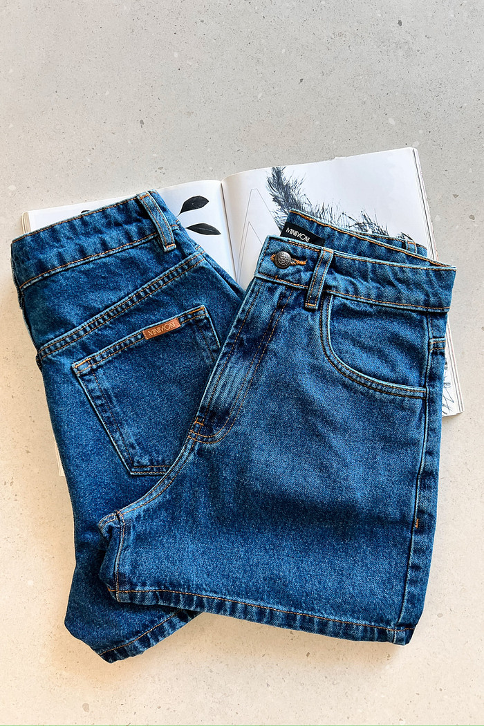 Shorts Denim Mom - Mini Moni