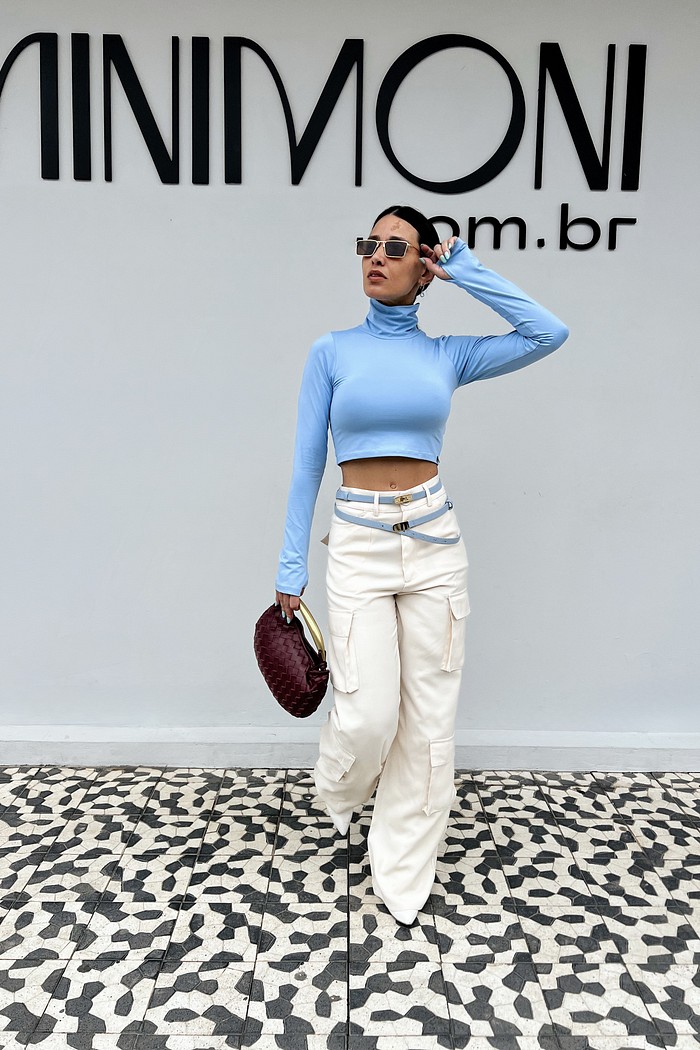 Calça Cargo Off Elise - MiniMoni