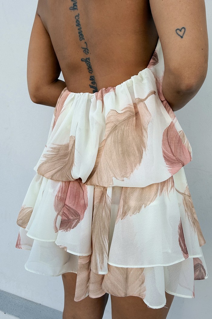 Macaquinho Floral Manteiga Pandora - MiniMoni