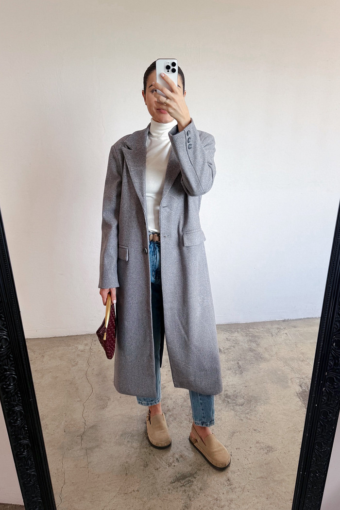 Sobretudo de Lã Mescla Lá Paris - Mini Moni