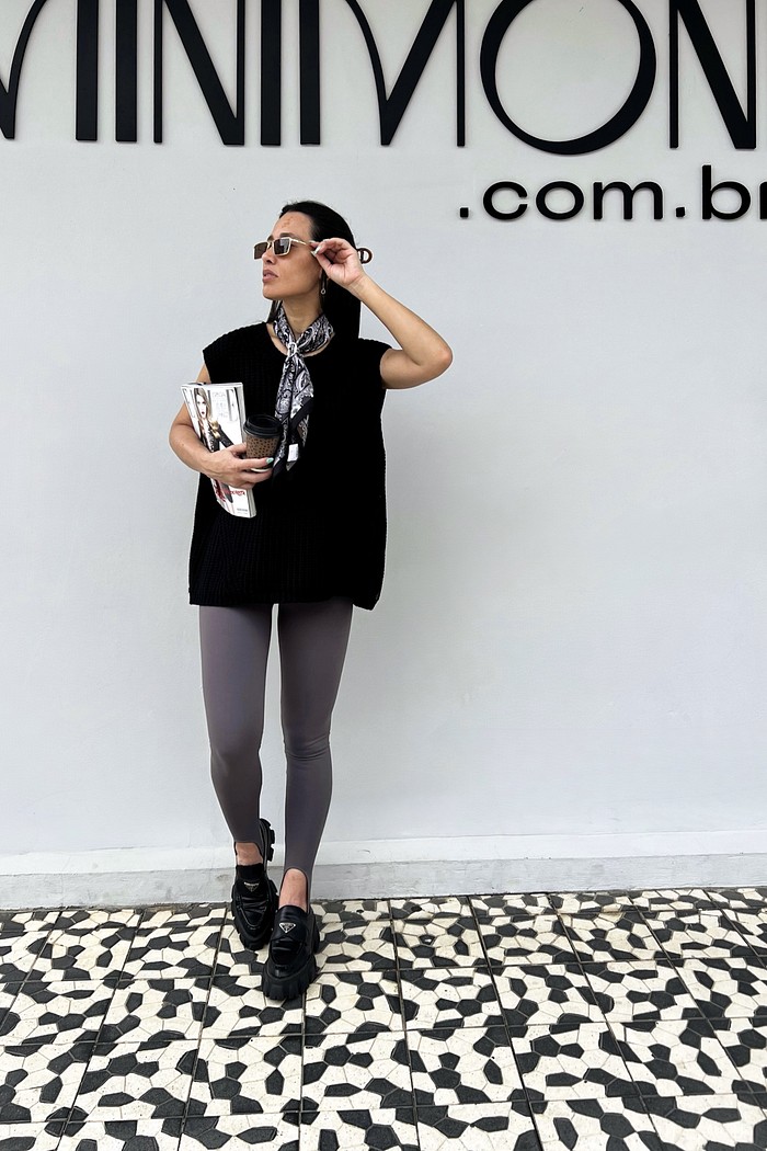 Calça Fusô Cinza - MiniMoni