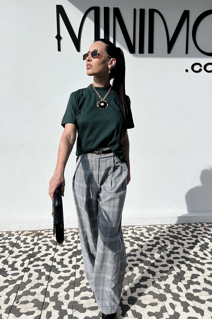 T-shirt Algodão Doce Verde - Mini Moni