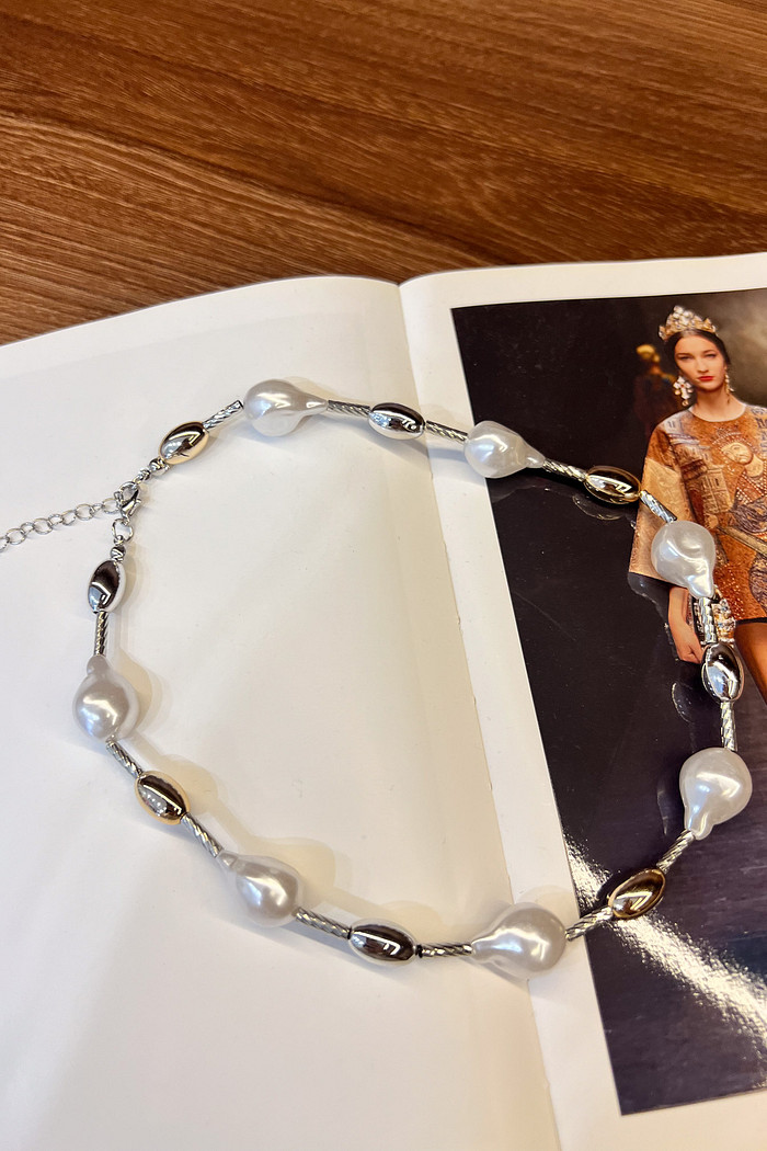 Colar Misto de Pérola - Mini Moni