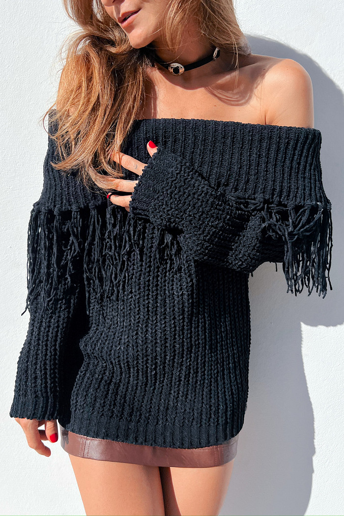 Tricot Cigano Manuela Preto - Mini Moni