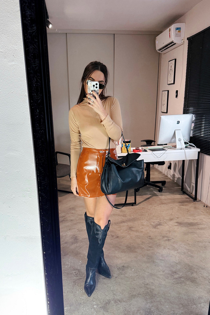 Saia Vinil Carvalho Paulinha - Mini Moni