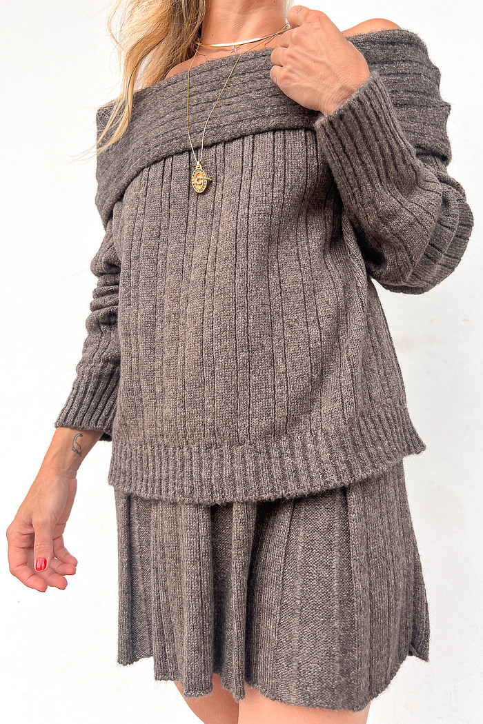 Blusa de Retilínea Ombro a Ombro Paloma - Mini Moni